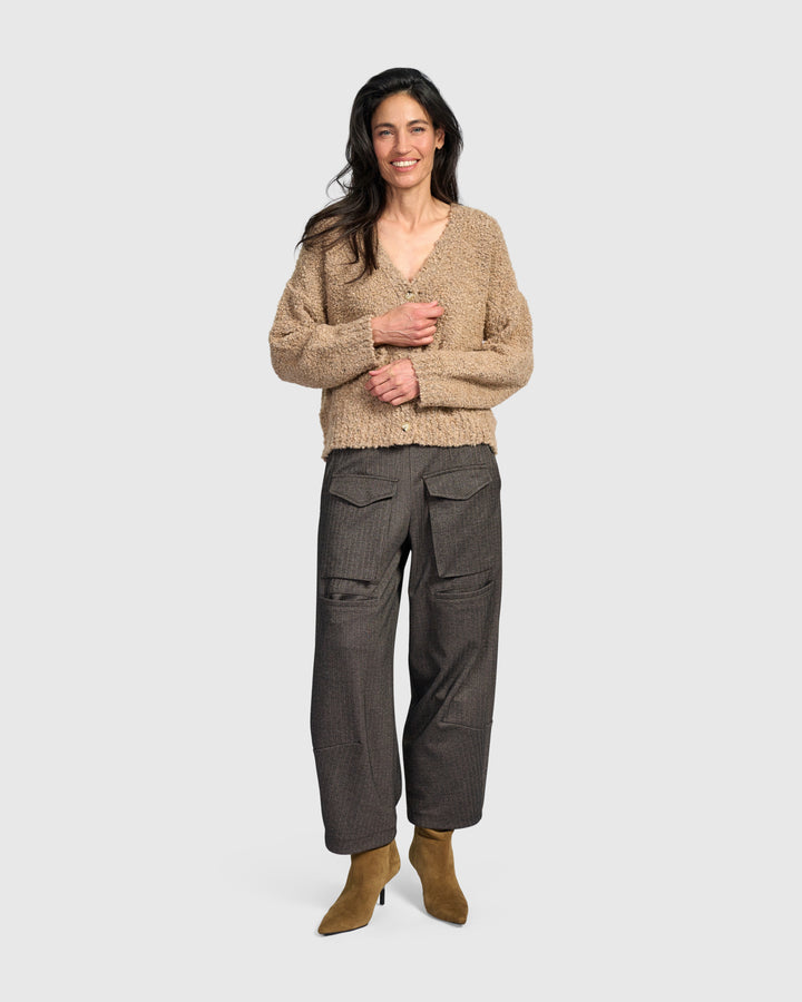 Atelier Herringbone Pants, Taupe