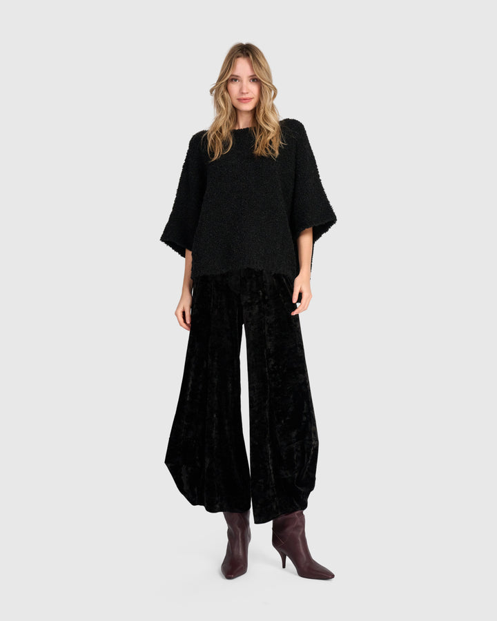 Brio Boucle Pullover, Ink