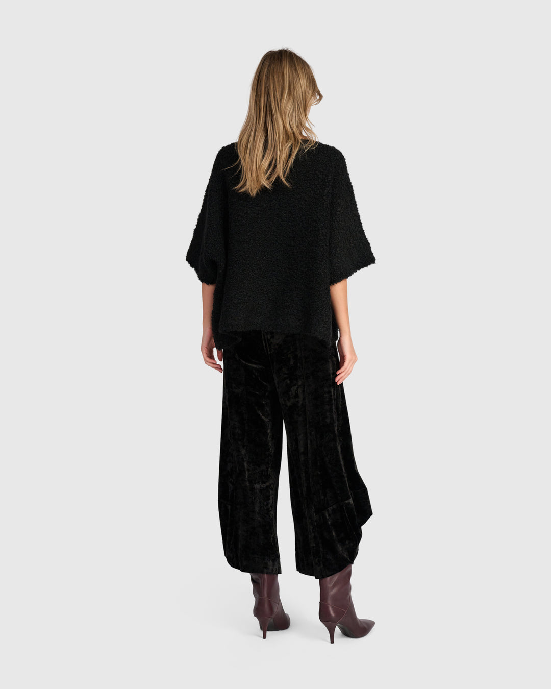 Brio Boucle Pullover, Ink