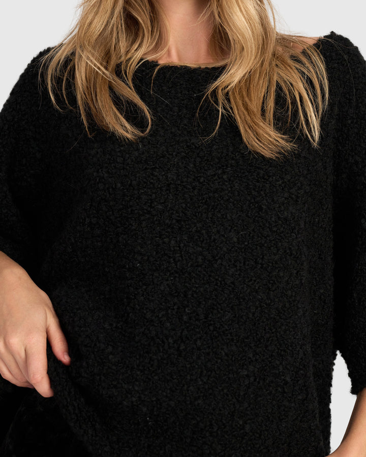 Brio Boucle Pullover, Ink