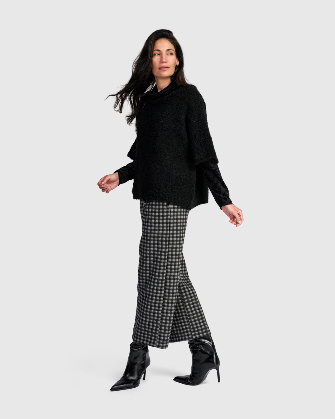 Brio Boucle Pullover, Ink