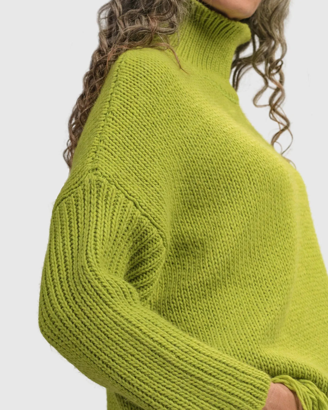 Turtleneck Sweater Oversized Neon Sweater Oversized Sweater Neon