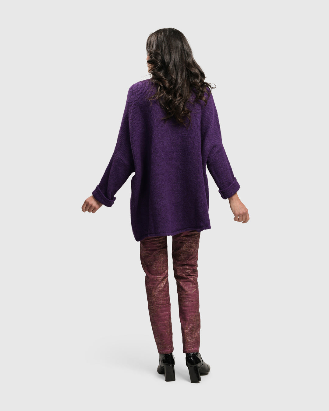 Siesta Oversized Sweater, Purple