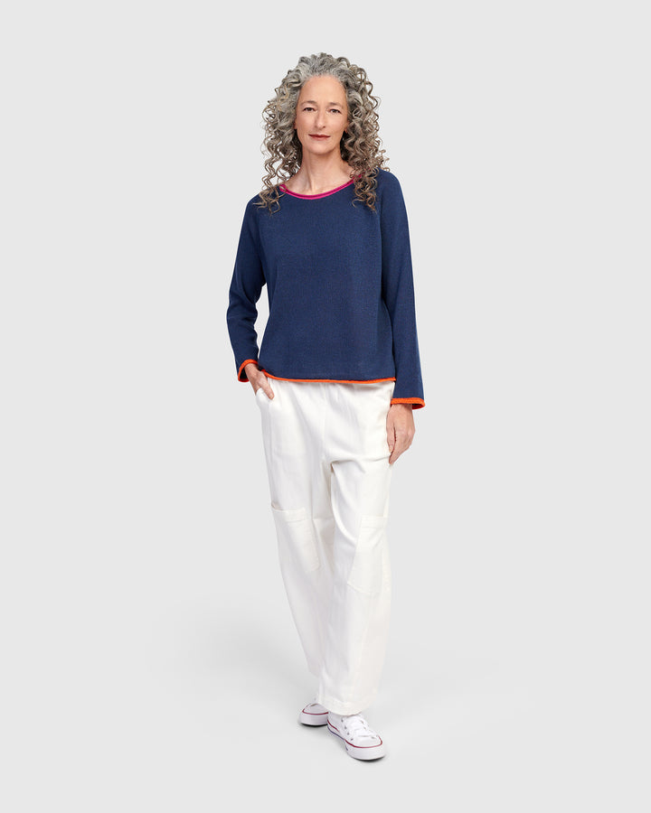 Gigi Sweater, Navy
