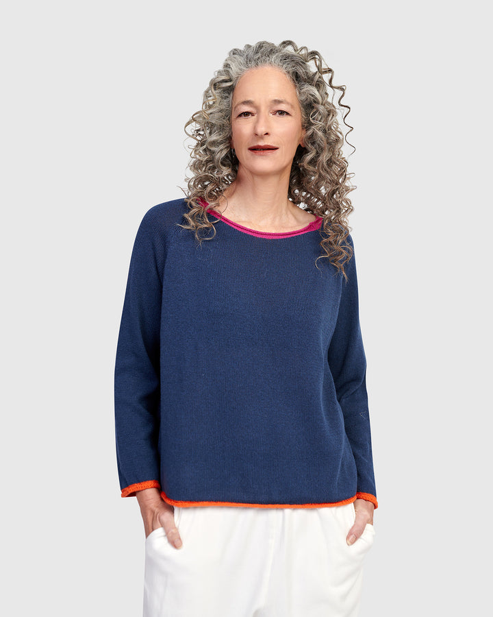 Gigi Sweater, Navy