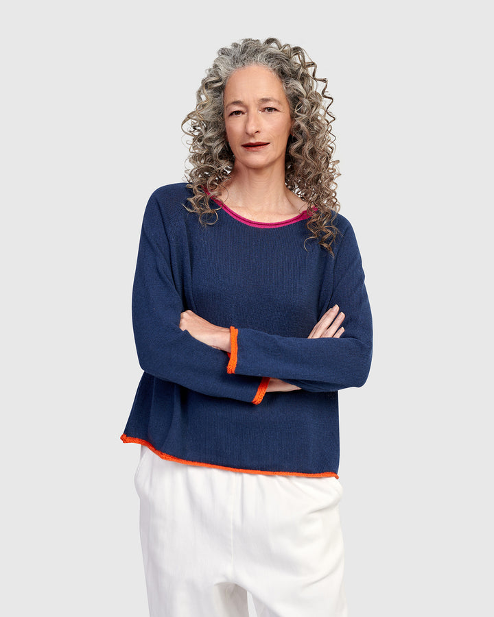 Gigi Sweater, Navy