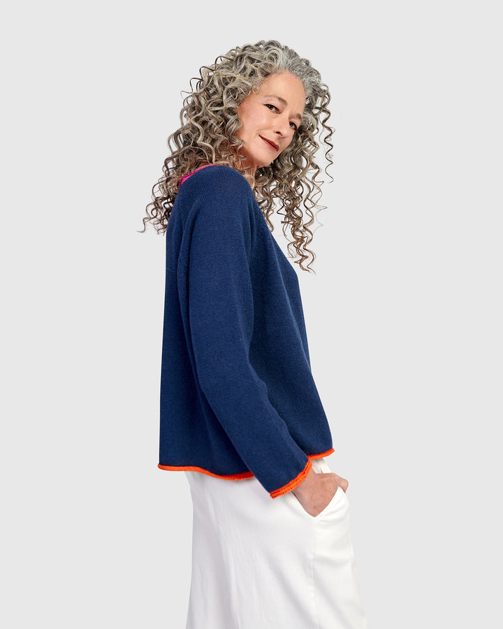 Gigi Sweater, Navy