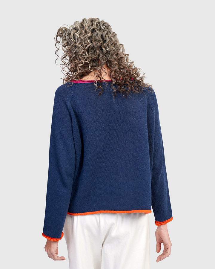 Gigi Sweater, Navy