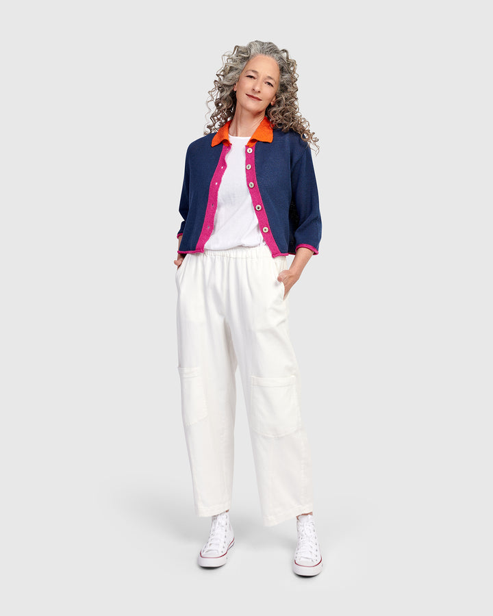 Papaya Relaxed Pants, White