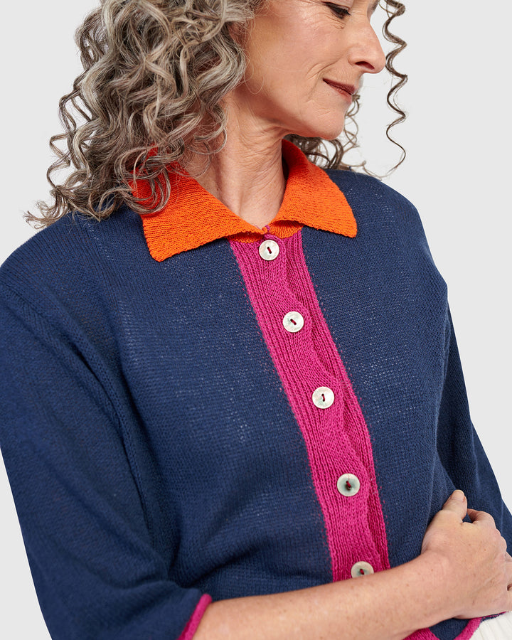 Coco Cardigan, Navy