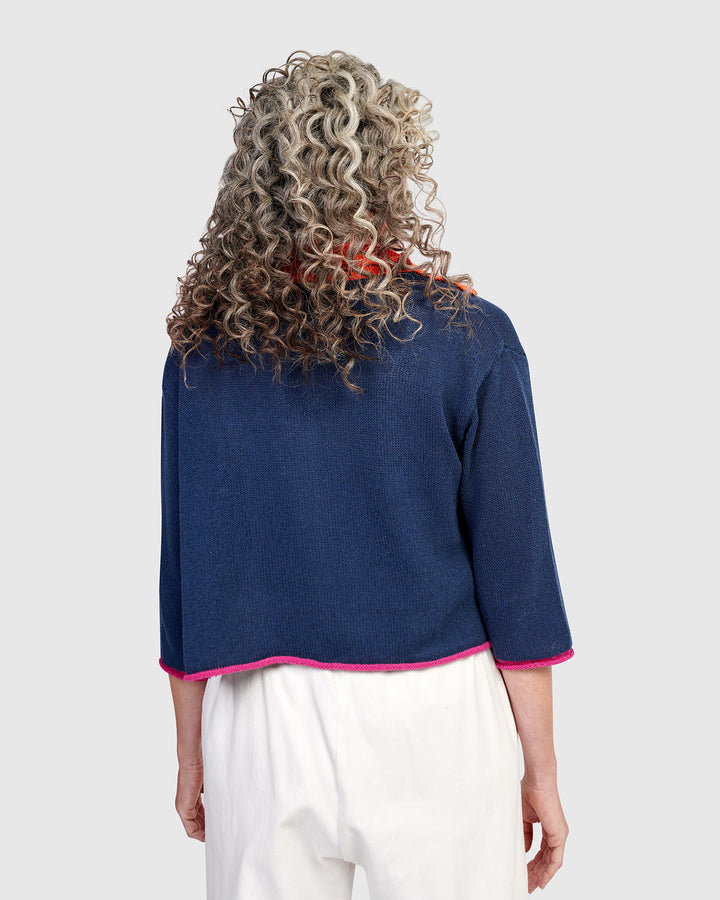 Coco Cardigan, Navy