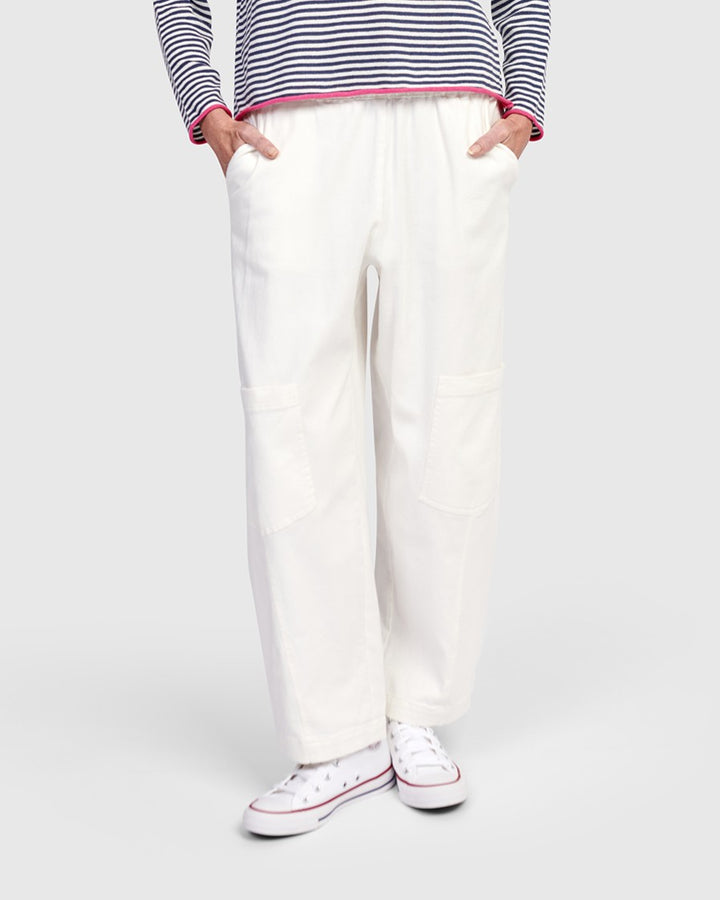 Papaya Relaxed Pants, White