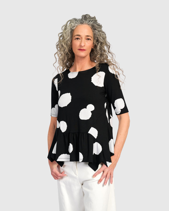 Addison Flouncy Tee, Circles