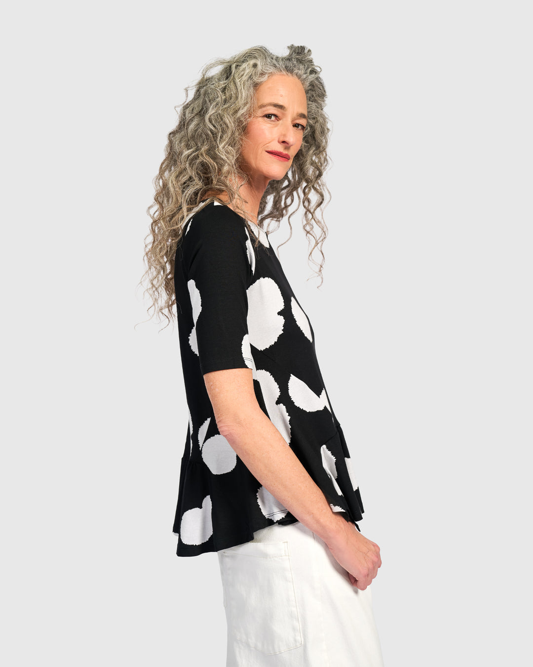 Addison Flouncy Tee, Circles