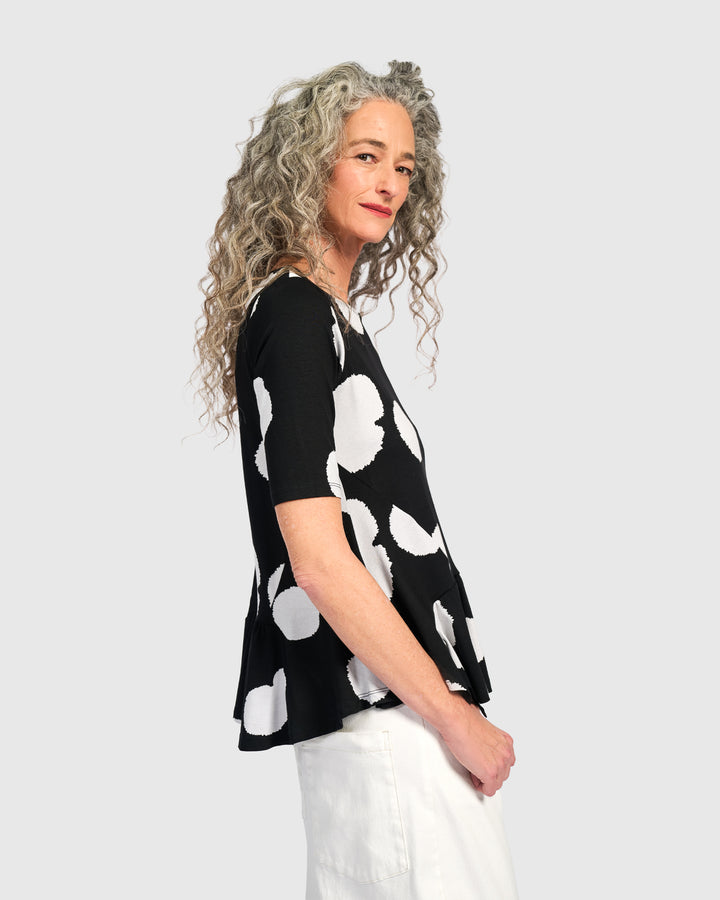 Addison Flouncy Tee, Circles