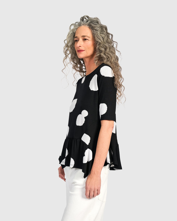 Addison Flouncy Tee, Circles