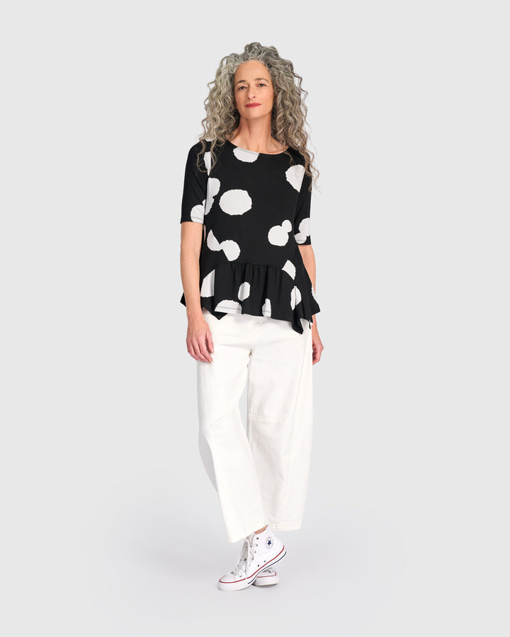 Addison Flouncy Tee, Circles