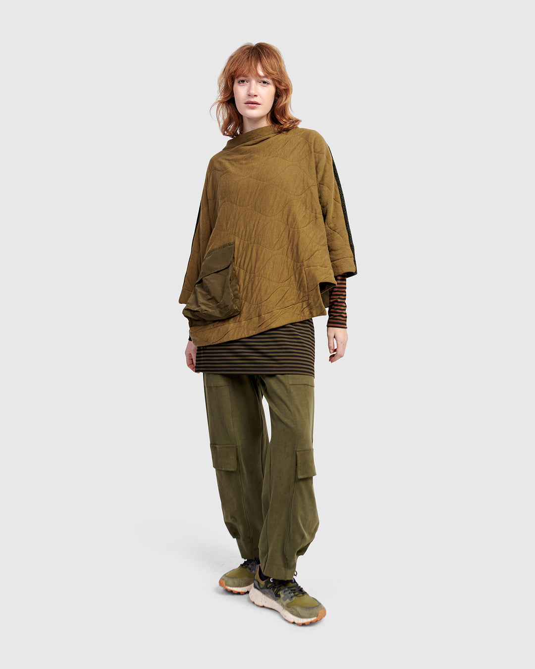 Urban Sah Quilted Pullover, Khaki