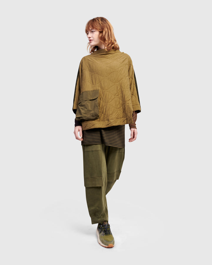 Urban Sah Quilted Pullover, Khaki
