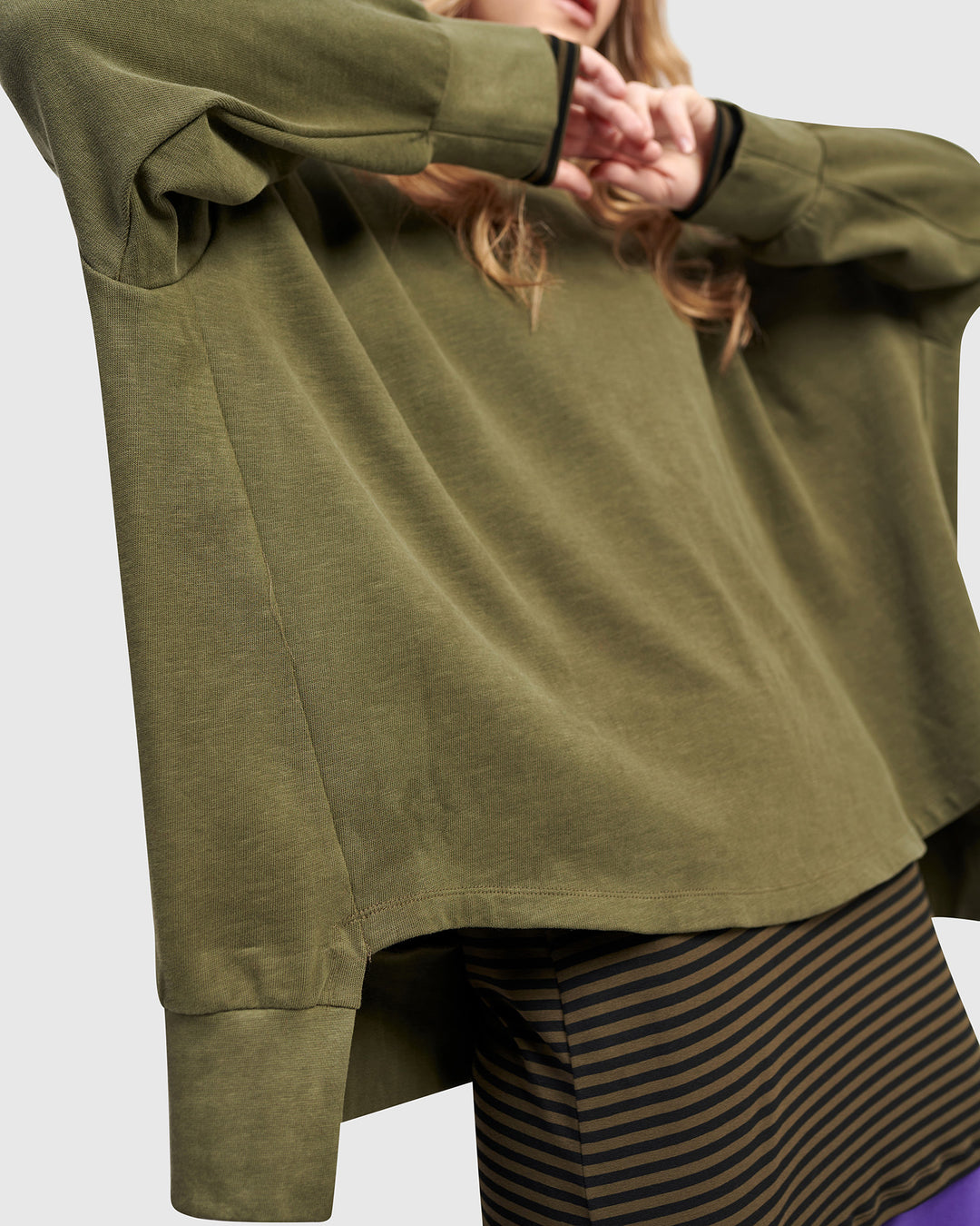 Urban Kasbah Cewneck Top, Olive