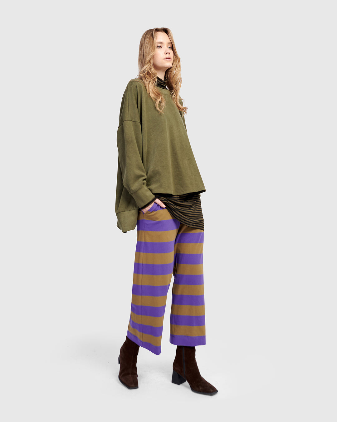Urban Kasbah Cewneck Top, Olive