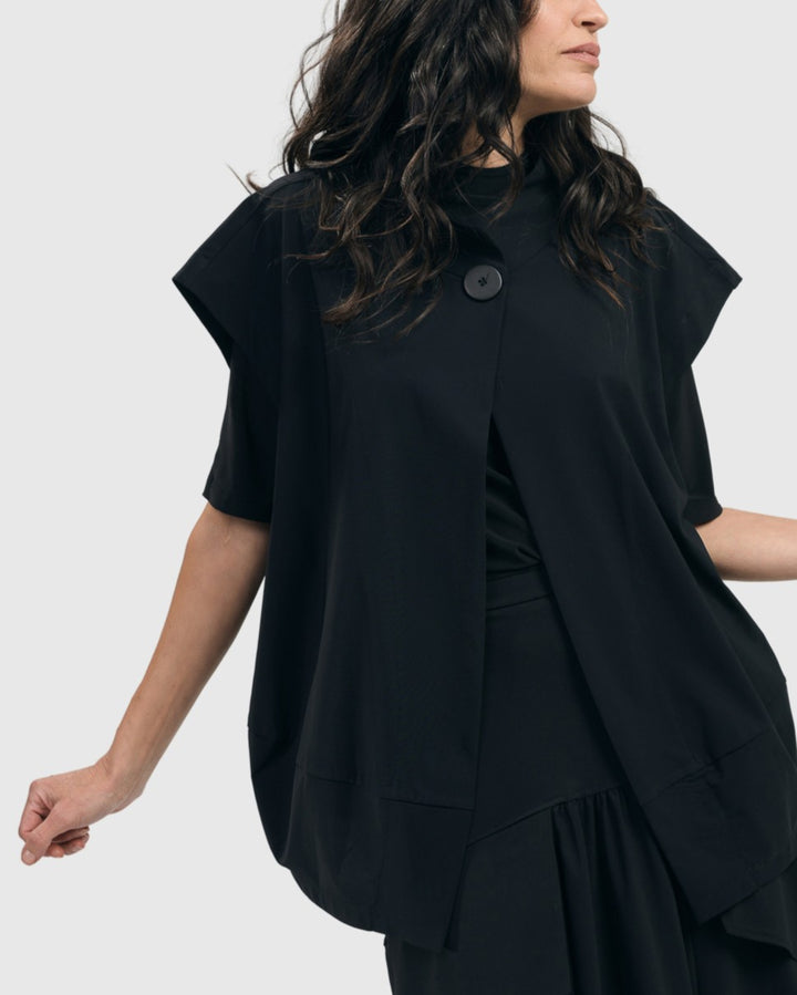 Essential Tekbika Go-To Vest Jacket, Black