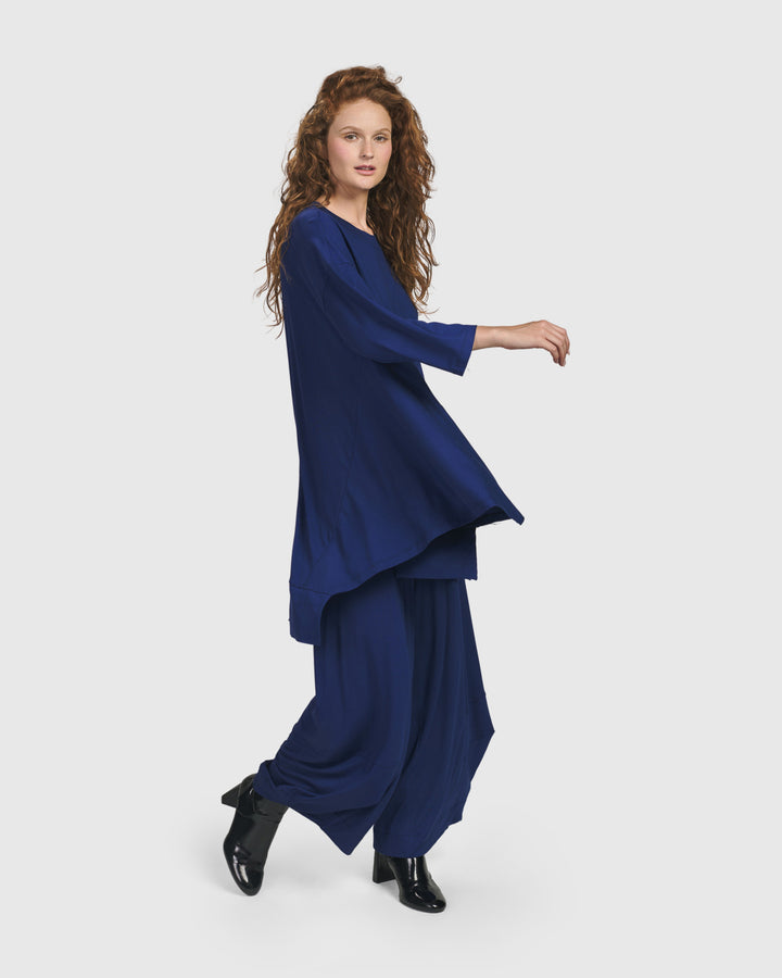 Essential Oversized Trapeze Top, Royal Blue