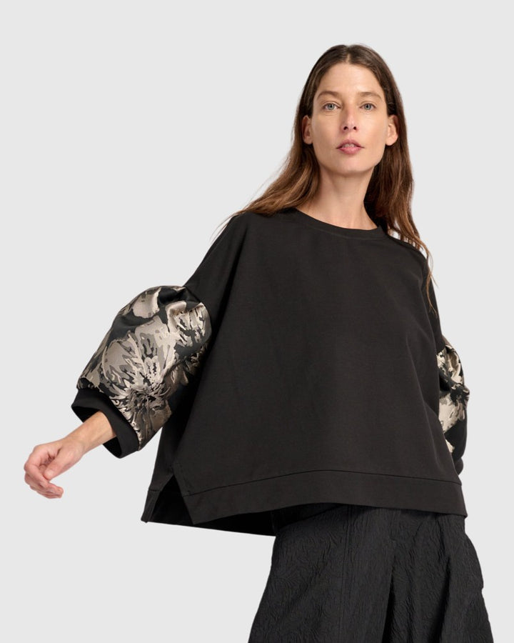 Reverie Puff Sleeve Top, Floral