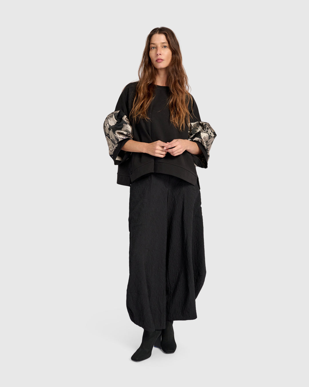 Reverie Puff Sleeve Top, Floral