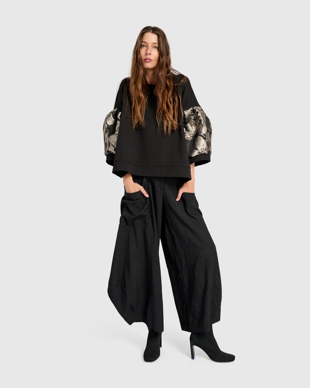 Reverie Puff Sleeve Top, Floral