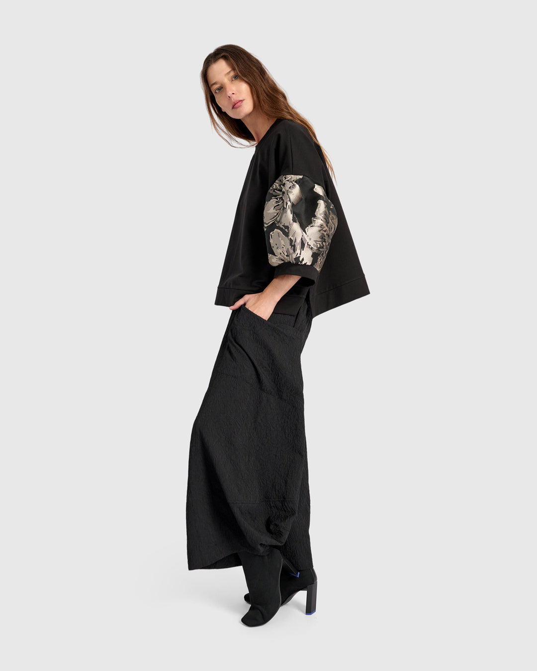 Reverie Puff Sleeve Top, Floral