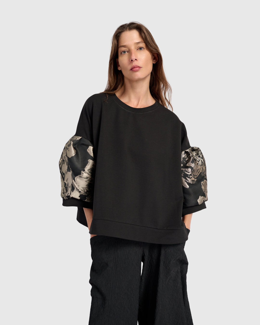 Reverie Puff Sleeve Top, Floral