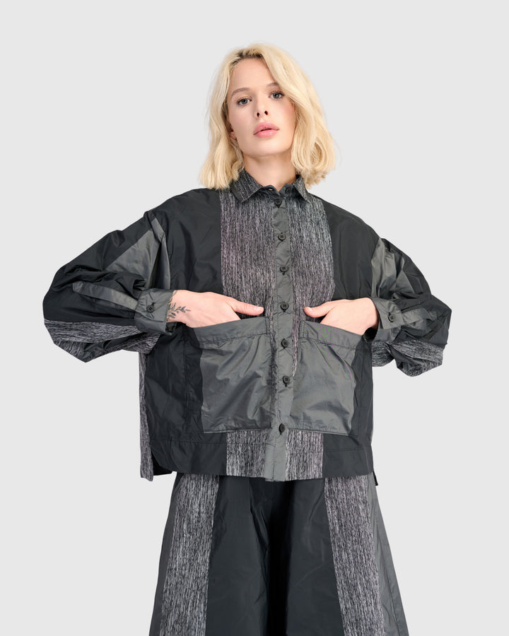 Gauntlet Boxy Shirt, Iron