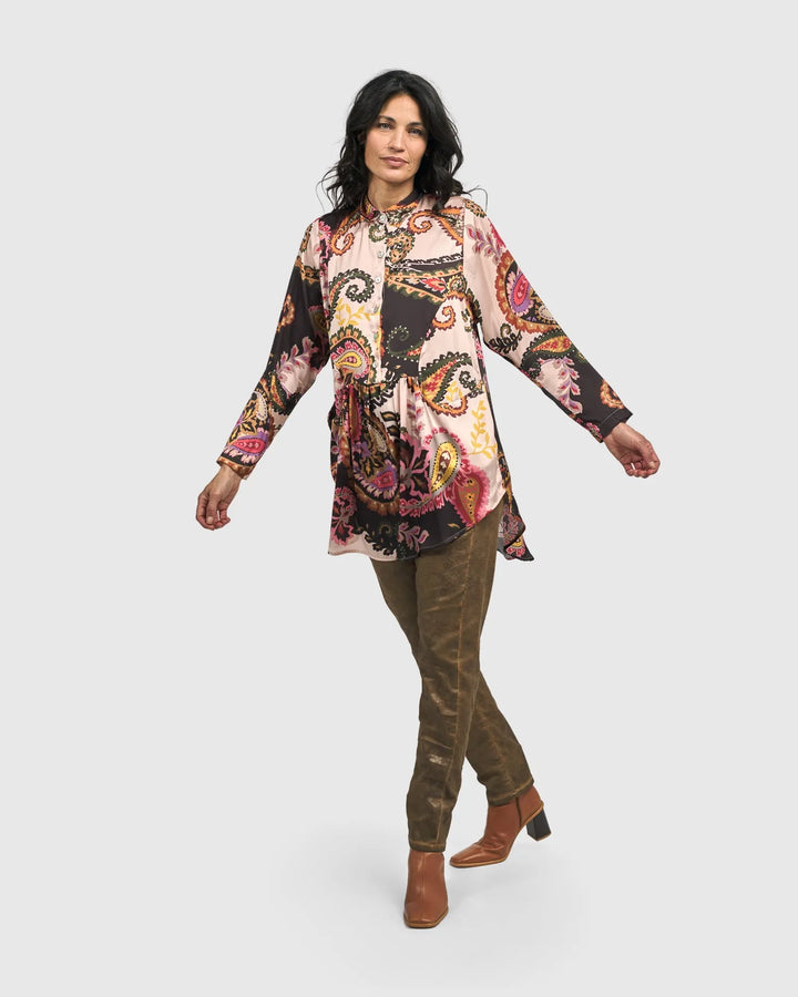 Bernie Babydoll Top, Paisley