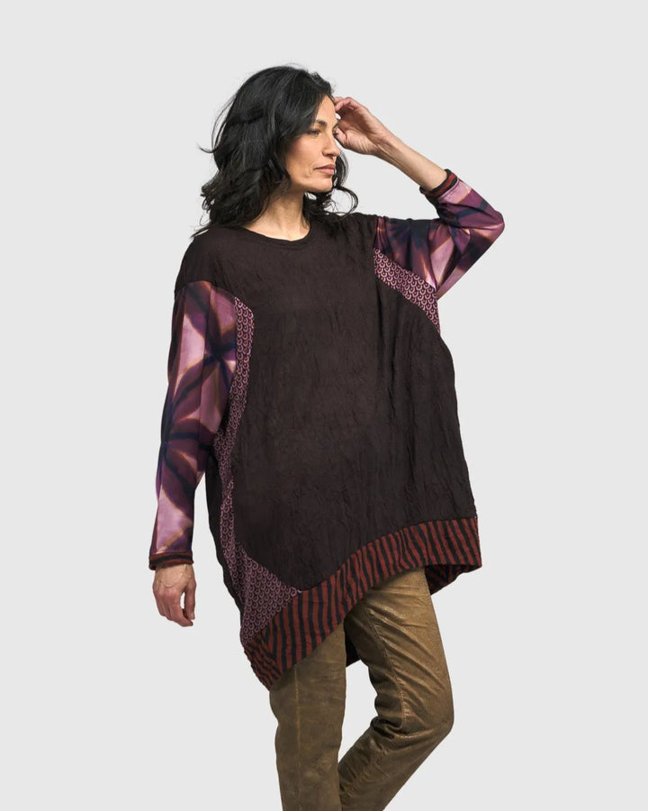 Anthea Tunic Top, Plum