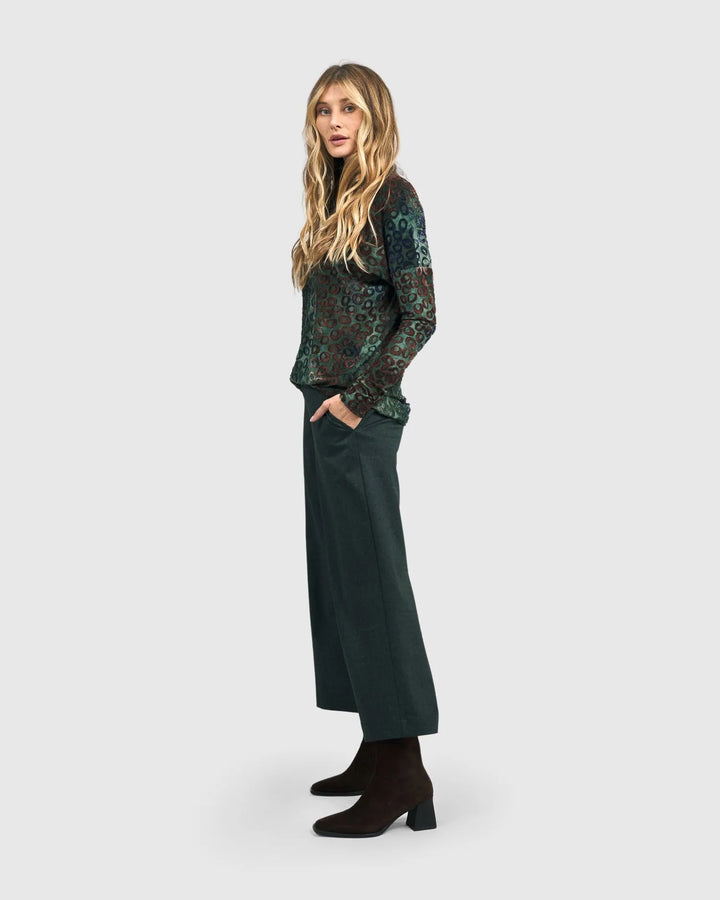 Lenore Turtleneck Top, Lagoon