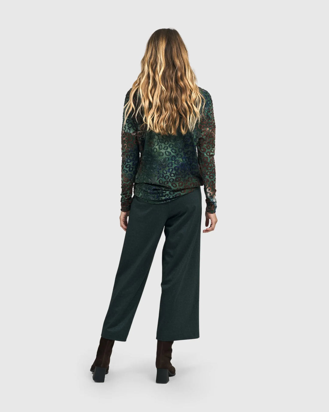 Lenore Turtleneck Top, Lagoon