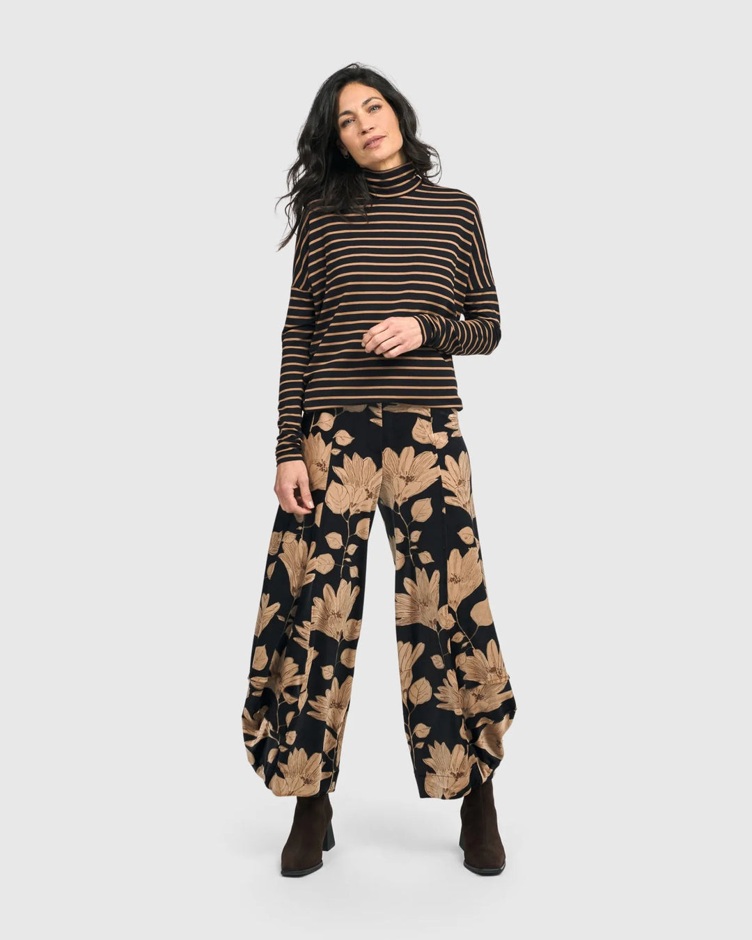 Tessa Velvet Punto Pants, Floral