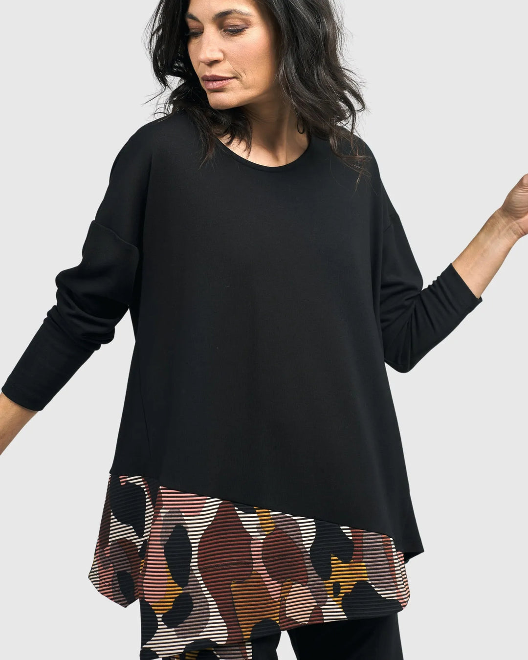 Kaya Oversize Trapeze Top, Terra