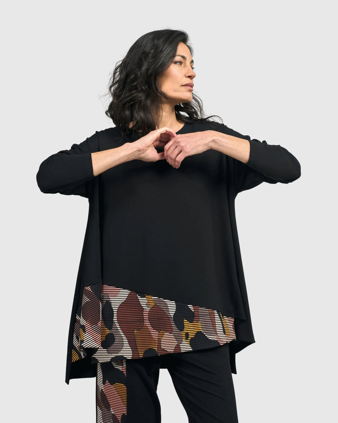 Kaya Oversize Trapeze Top, Terra