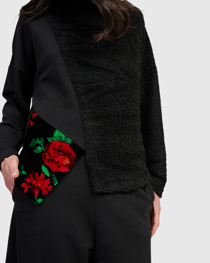 Razzi Boucle Jumper, Roses