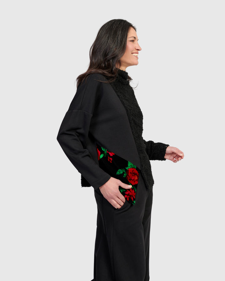 Razzi Boucle Jumper, Roses