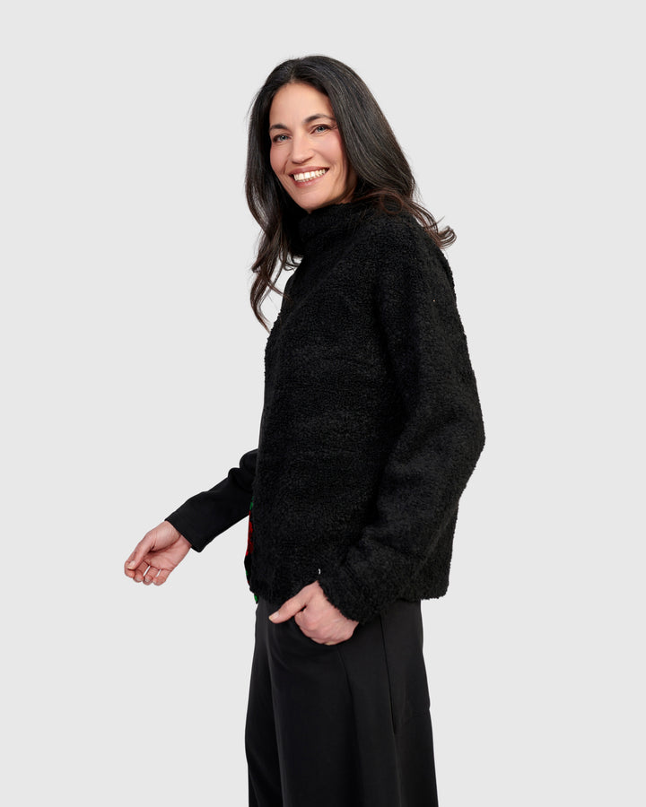 Razzi Boucle Jumper, Roses