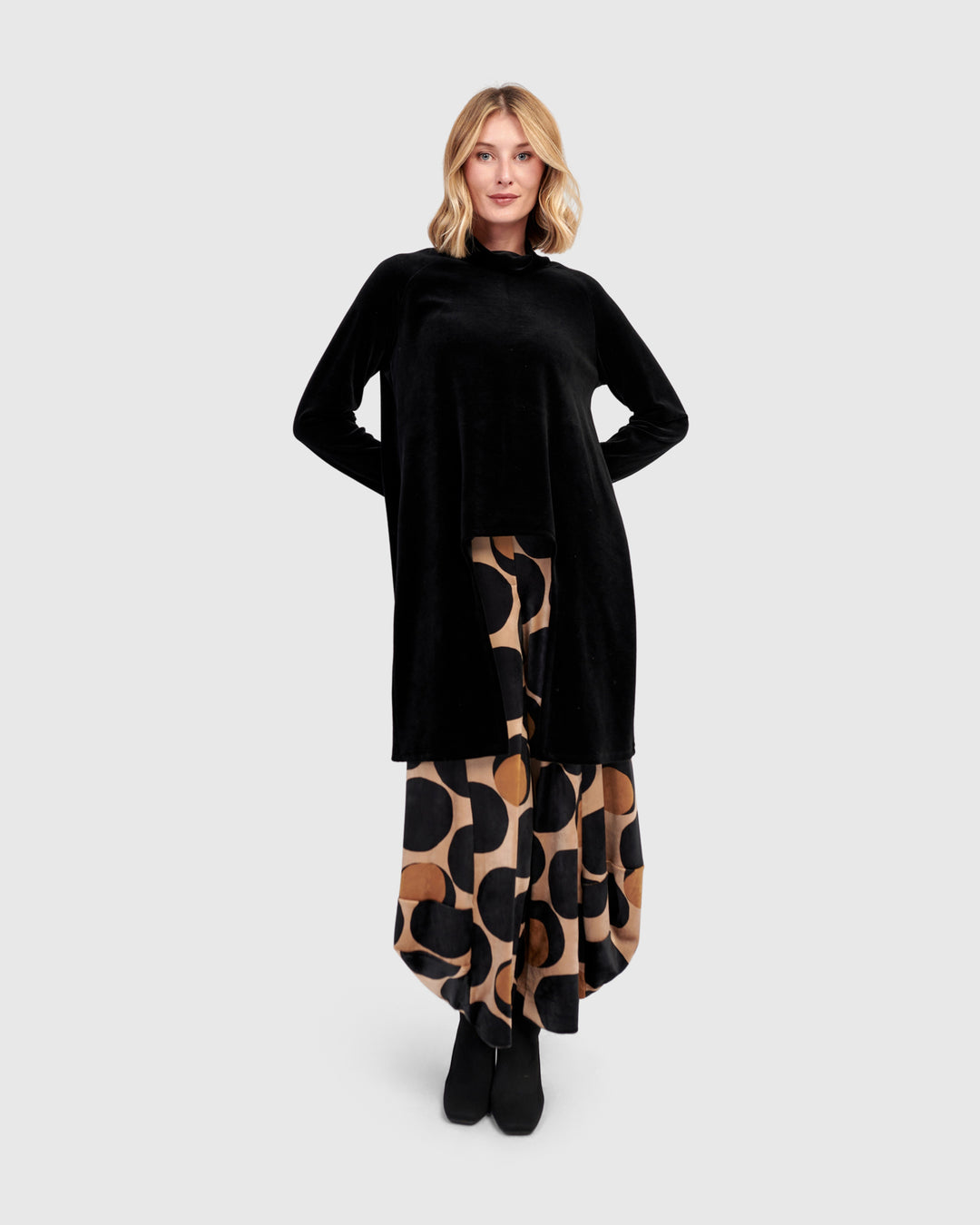 Velvet Punto Pants, Eclipse