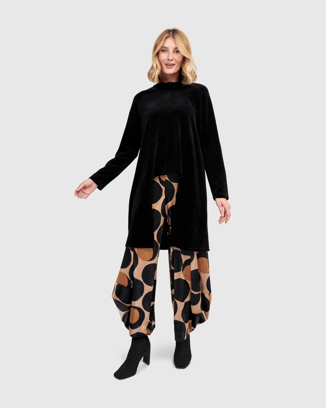 Velvet Punto Pants, Eclipse