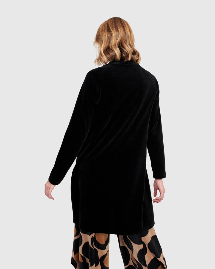 Everyday Velvet Cutout Top, Black