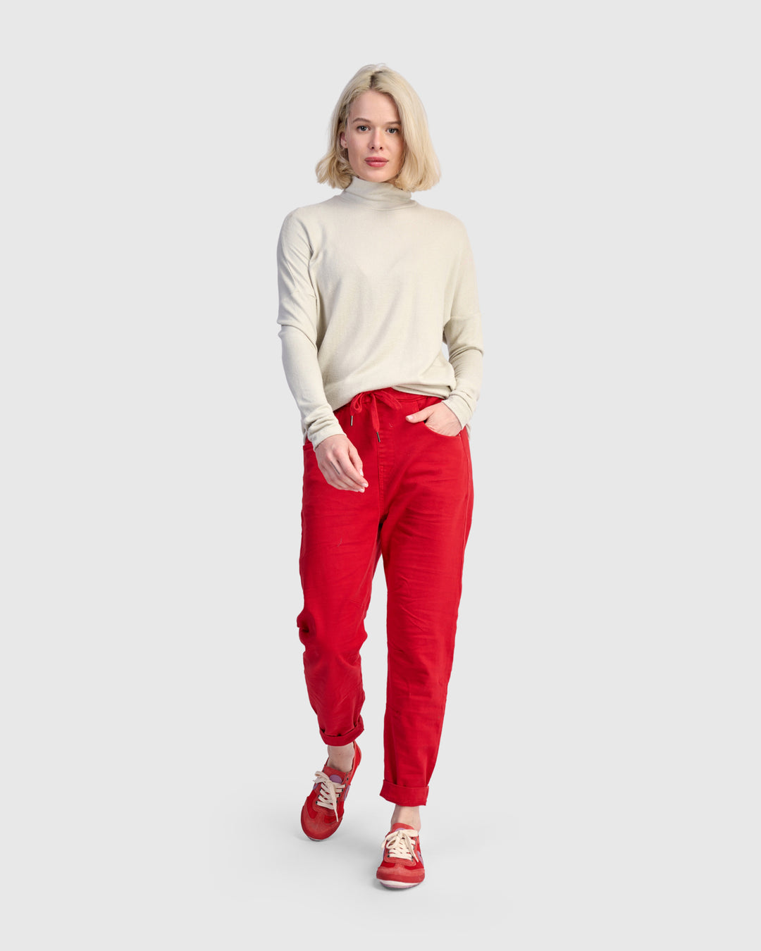 Soft Knit Turtleneck, Cream
