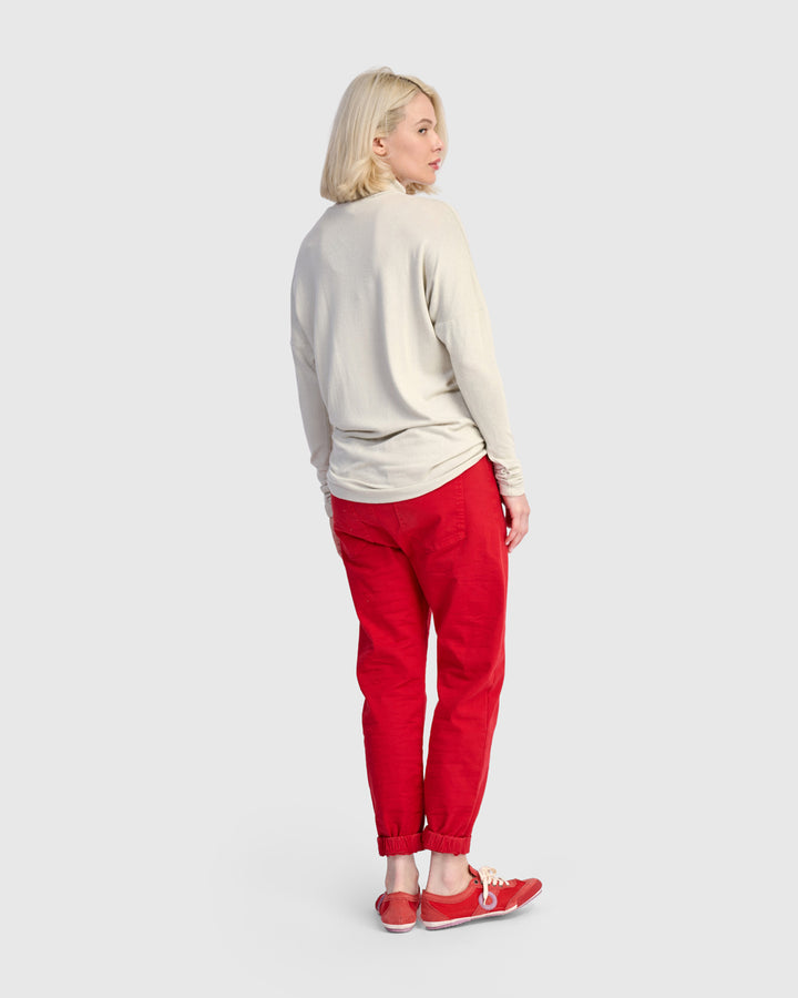 Soft Knit Turtleneck, Cream