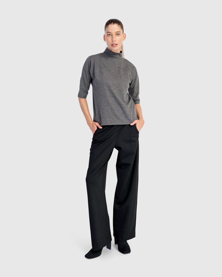 Essential Heavyweight Relaxed Pants, Black