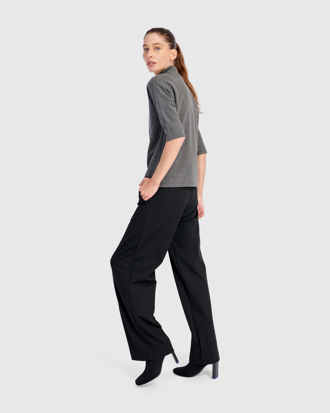 Essential Heavyweight Relaxed Pants, Black